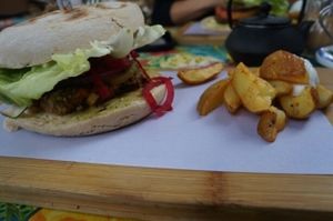 burgers are pretty big  at VIVA in Madrid