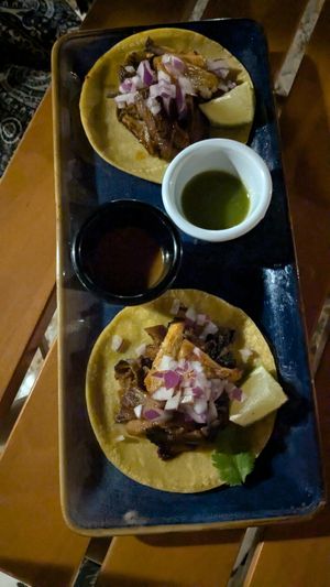 Tacos al pastor at VIVA in Madrid