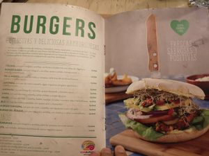 Menu at VIVA in Madrid