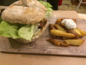 Burger at VIVA in Madrid