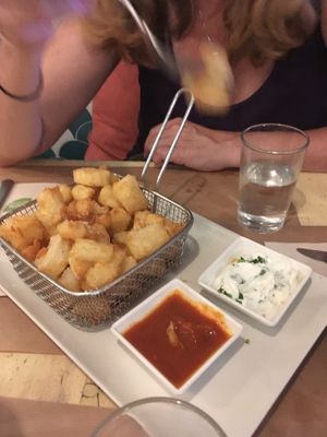 Fried Yucca😄 at VIVA in Madrid