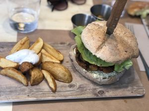 Queen burger  at VIVA in Madrid