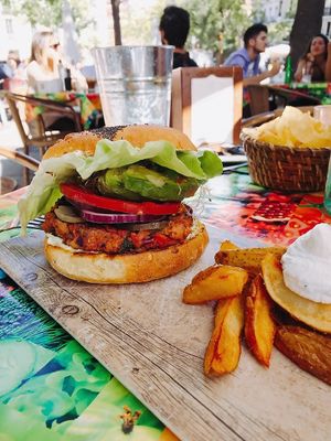 Burger at VIVA in Madrid