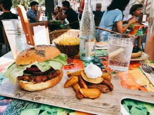 Burger at VIVA in Madrid