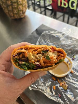 Tofu wrap  at Fluide Juice Bar in Mont-tremblant