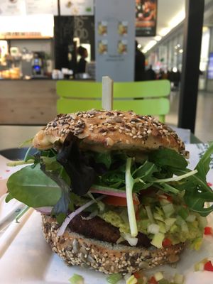 Mexican smoked jalapeño burger  at Greenway in Brussels