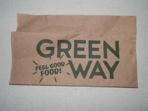 Greenway paper napkin at Greenway in Brussels