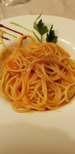 Spaghetti at BioRiso in Milan