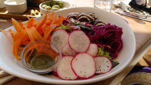 Falafel salad at Passion - Santa Eulalia in Ibiza