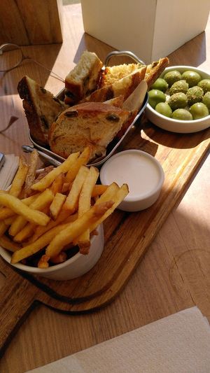 Fries with vegan alioli at Passion - Santa Eulalia in Ibiza