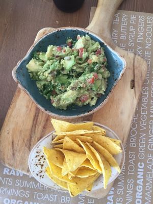 Guac-kale-mole and chips  at Passion - Santa Eulalia in Ibiza
