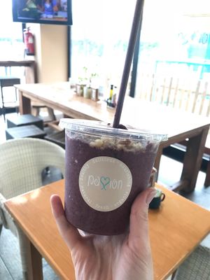 Vegan protein smoothie  at Passion Cafe at BFit Ibiza Sports Club in Ibiza