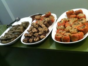 stuffed vegetables at Asina Kafe Mutfak in Istanbul