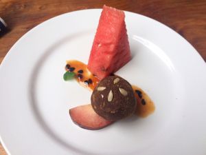 Dessert at La Chuchoca in Valparaiso