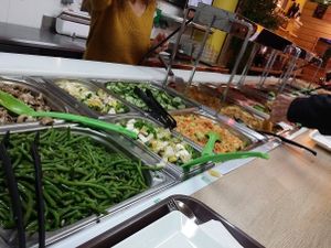 Choice of food at Smart Green Corner in Bordeaux