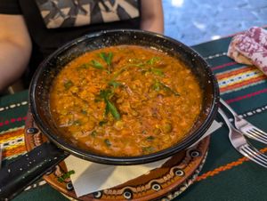 Zuppa di lenticchie at Manastirska Magernitza in Sofia