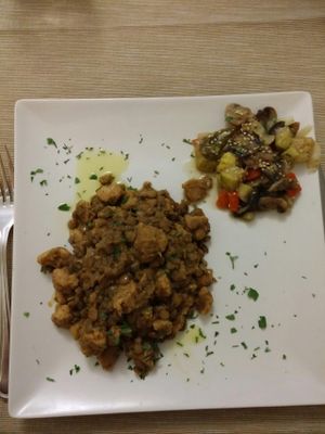 Vegan stew! My favourite at Sanus in Fuerteventura