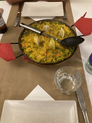 Vegan paella for 2  at Sanus in Fuerteventura