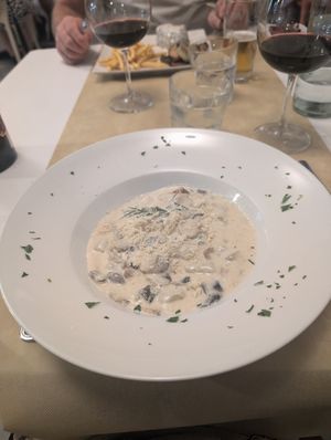Gnocchi with mushroom and rosemary at Sanus in Fuerteventura