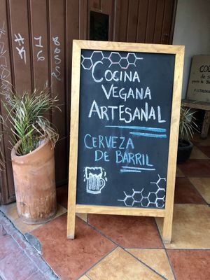 Vegan/Vegetarian restaurant 🐮 at La Colmena in San Andres Cholula