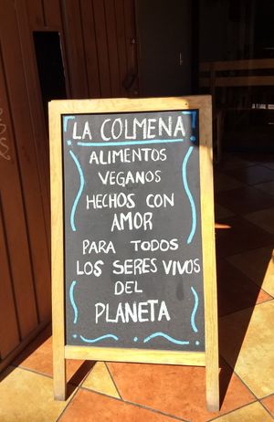 At the entrance at La Colmena in San Andres Cholula