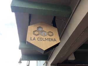 Restaurant sign to look out for  at La Colmena in San Andres Cholula
