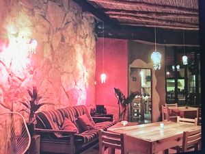 La colmena at night  at La Colmena in San Andres Cholula