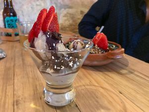 Vegan ice cream at La Colmena in San Andres Cholula