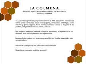 Menu La Colmena at La Colmena in San Andres Cholula