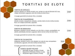 Menu La Colmena at La Colmena in San Andres Cholula