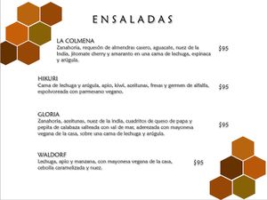 Menu La Colmena at La Colmena in San Andres Cholula