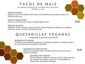 Menu La Colmena at La Colmena in San Andres Cholula