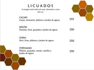 Menu La Colmena at La Colmena in San Andres Cholula