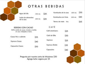 Menu La Colmena at La Colmena in San Andres Cholula