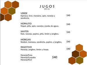 Menu La Colmena at La Colmena in San Andres Cholula