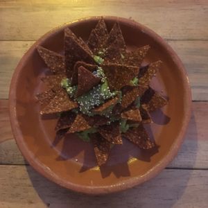 Totopos at La Colmena in San Andres Cholula