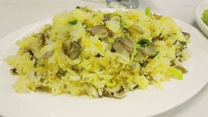 Fried rice mushroom at Thien Phu in Hue