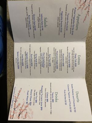 Menu  at Rumi Garden in Todos Santos