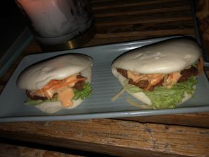 Fried chicken sliders  at Bodhi in Sydney