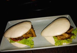 Duck bao at Bodhi in Sydney