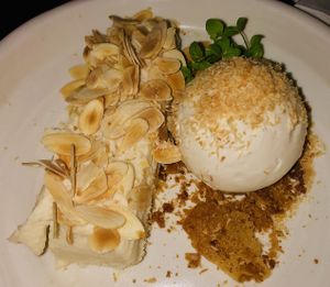 Durian cheesecake at Bodhi in Sydney