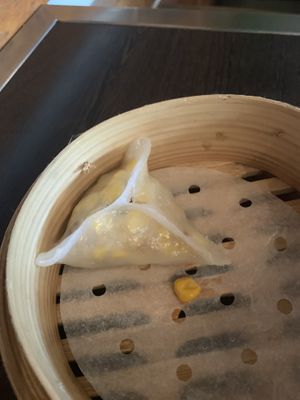 This was like a dumpling with corn inside — sooo delicious! at Bodhi in Sydney
