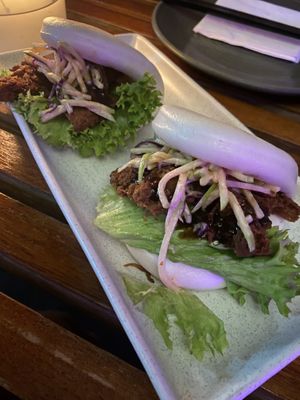 Fried chicken sliders  at Bodhi in Sydney