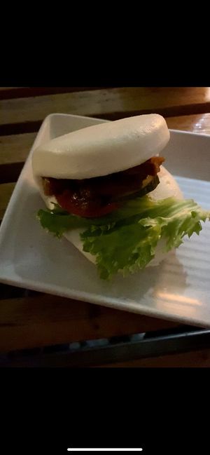 Mock duck bao  at Bodhi in Sydney