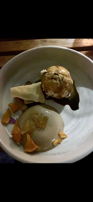 Coffee brûlée dessert  at Bodhi in Sydney