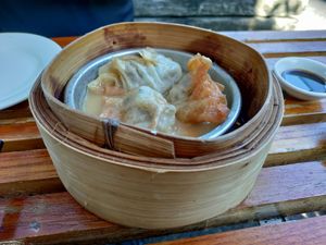Ginger dumplings. Yumcha at Bodhi in Sydney