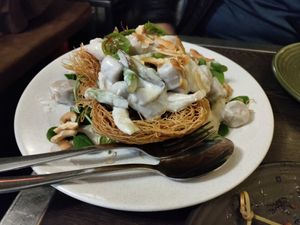 Incredible dish: taro gnocchi in a coconut truffle sauce at Bodhi in Sydney