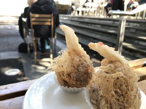 Vegan crab fritters  at Bodhi in Sydney