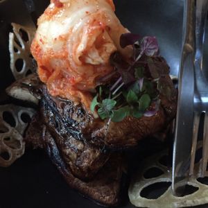 mushroom steak at Bodhi in Sydney