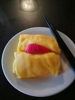 mango pancakes at Bodhi in Sydney